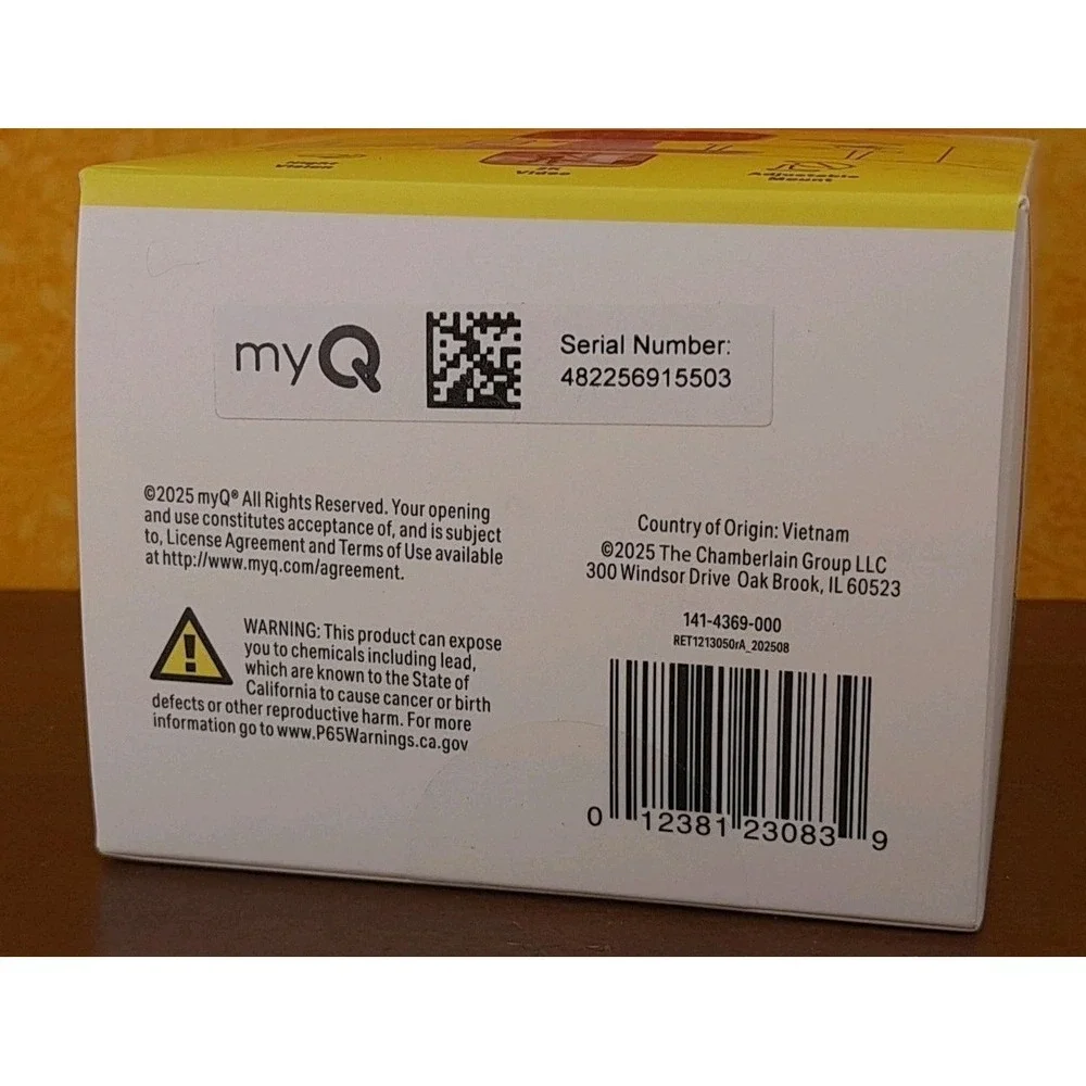 MyQ Smart Indoor Camera,‎ Style# MYQ-C13AXXW, Color White 141-4369-000
